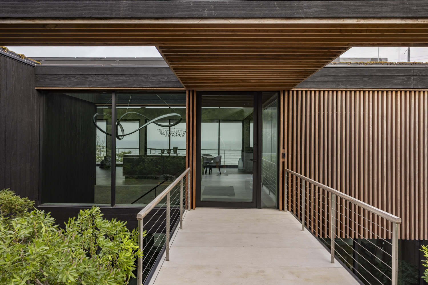 Photo of construction by Ronald Webb Builder.